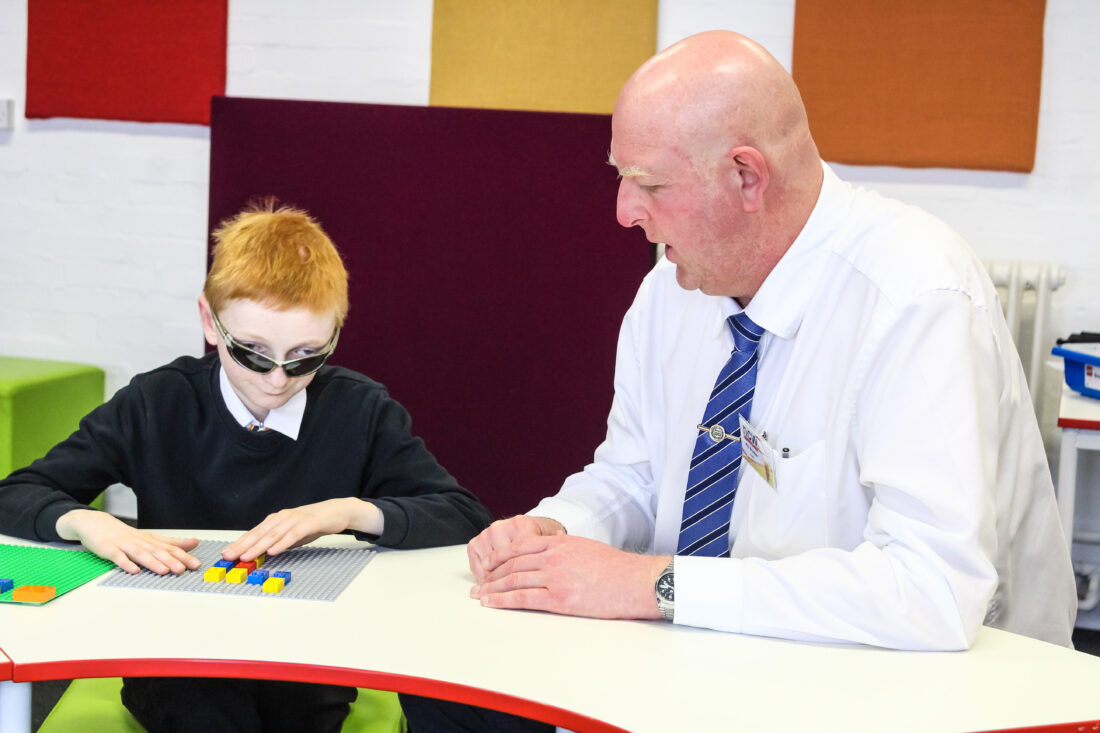 General - teacher with student