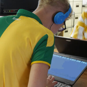 Events - student using a lap top