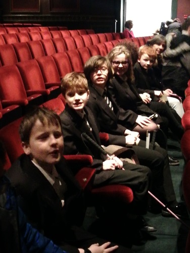 Students ready to watch the show!