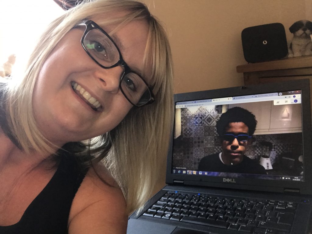 Mrs Browning teaching ILS remotely
