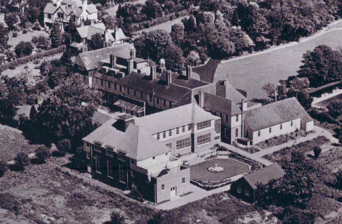 Aerial view Worcester College for the Blind