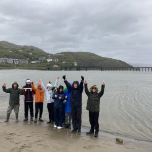 This time the group with their arms in the air!