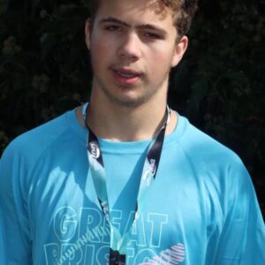 Tom with his medal