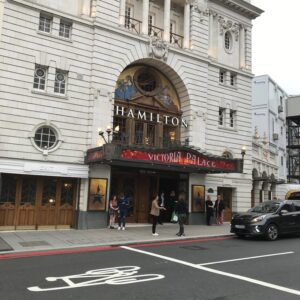 The Victoria Palace Theatre from the outside