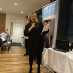 image of Anja Potze doing the auction