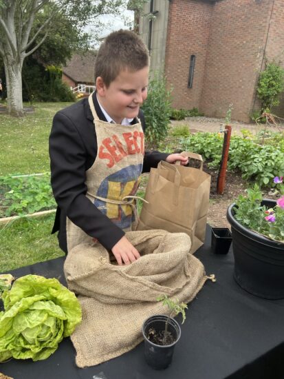 Image of Lawson selling his produce