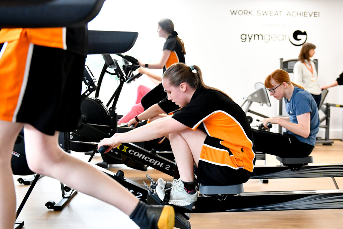 image of students in the fit4gym working out.