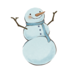 image of a snowman