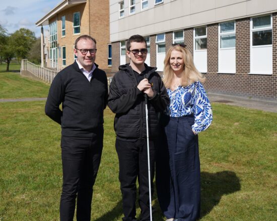 Photo of Mr Stephenson, Zac and Mrs Hollinshead