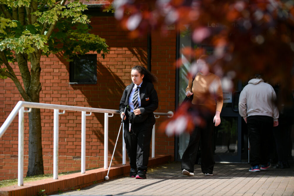 Student walking