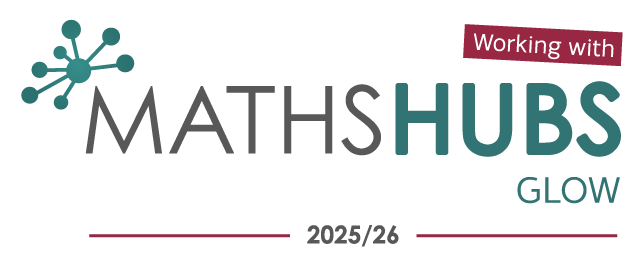 Maths Hubs Working With GLOW Logo