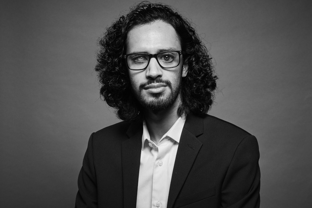 Black and white photo of Eddy